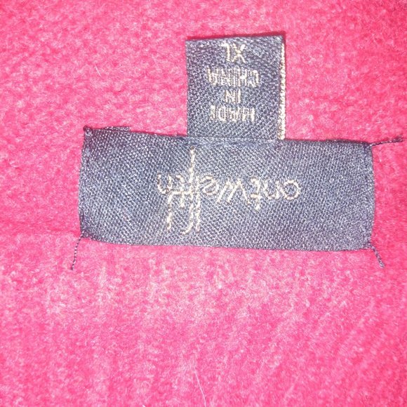 ONTWELTH BELL SLEEVE BRIGHT RED CZ EBLISHED CASHMERE SWEATER - Picture 4 of 6